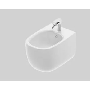ARTCERAM Seta Bidet Suspendu – Monotrou blanc brillant