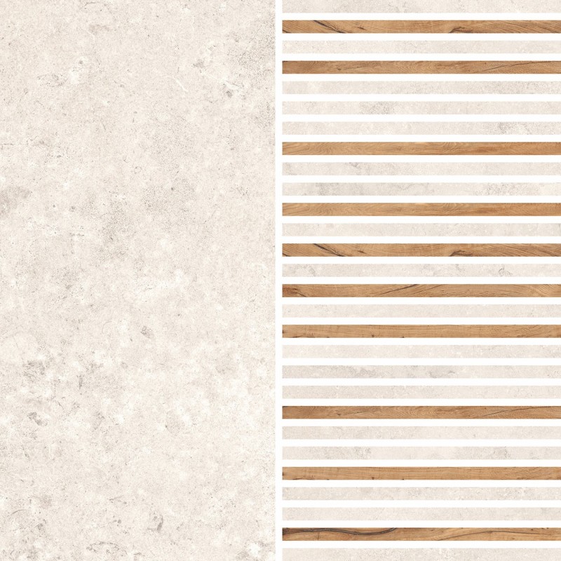 Portland Rock White Mosaik 30x30cm