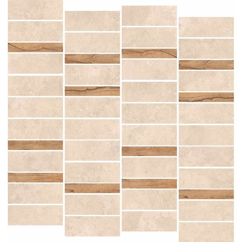Portland Rock Beige Mosaic 30x30