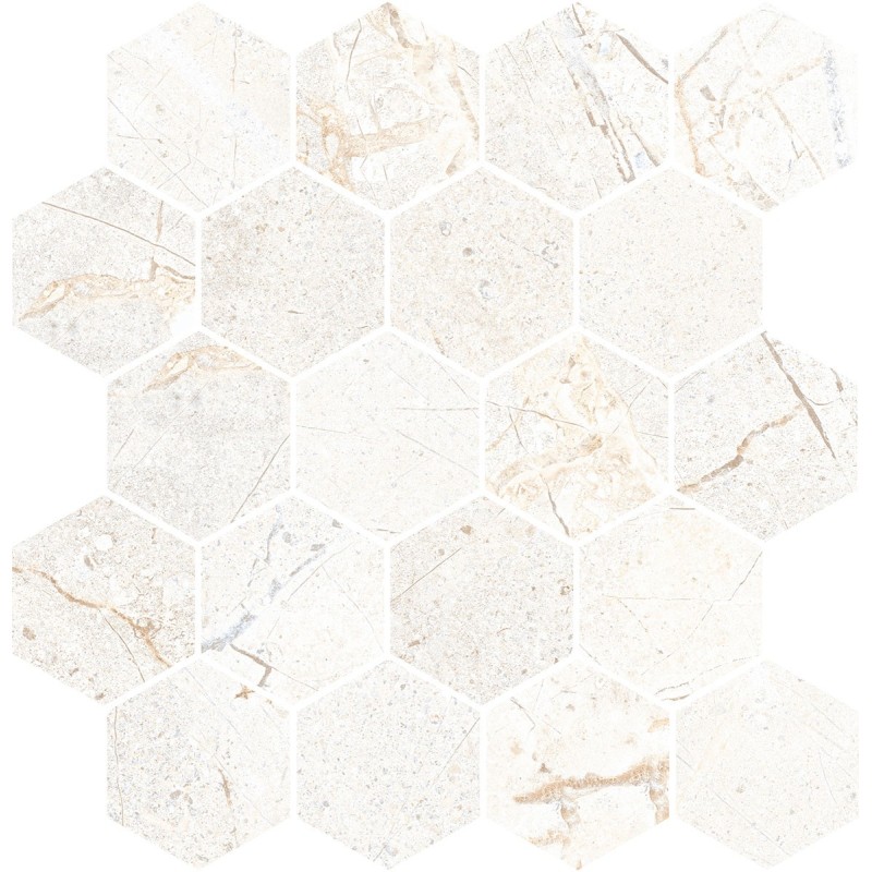 Crust White Mosaic Esagona J93800