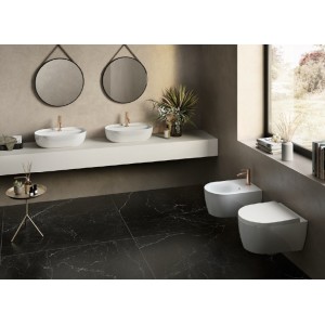 Fusion Bidet suspendu HATRIA – style moderne, blanc 35x48,5