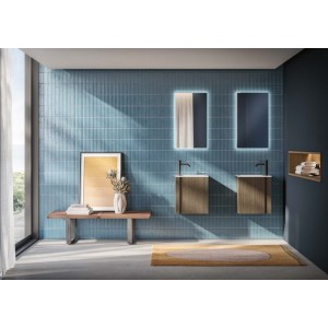 GB GROUP Compact 04: Mobile Bagno 40cm 967 Rovere Caffè