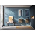 GB COMPACT 04 Badezimmerschrank 40 cm – 967 Kaffee-Eiche