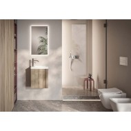 GB GROUP COMPACT 05: Modern 40cm Bathroom Cabinet, Imperial Stripe 939, 25kg