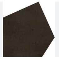 Concrete Pentagon Brown 17x10