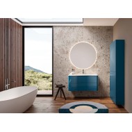 GB GROUP Onda 01 105cm Cabinet, 411 Sapphire, Gloss Lacquer