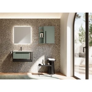 GB Group Underground 02 Badezimmerschrank 73cm Salbei – modern, individuell anpassbar