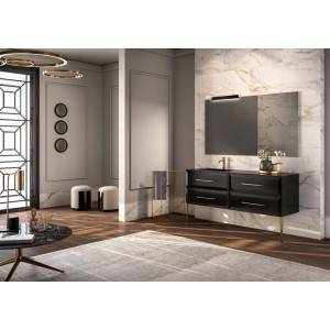 MAKO Mobili Bagno 160cm Nero GBGROUP — moderno, laccato 433