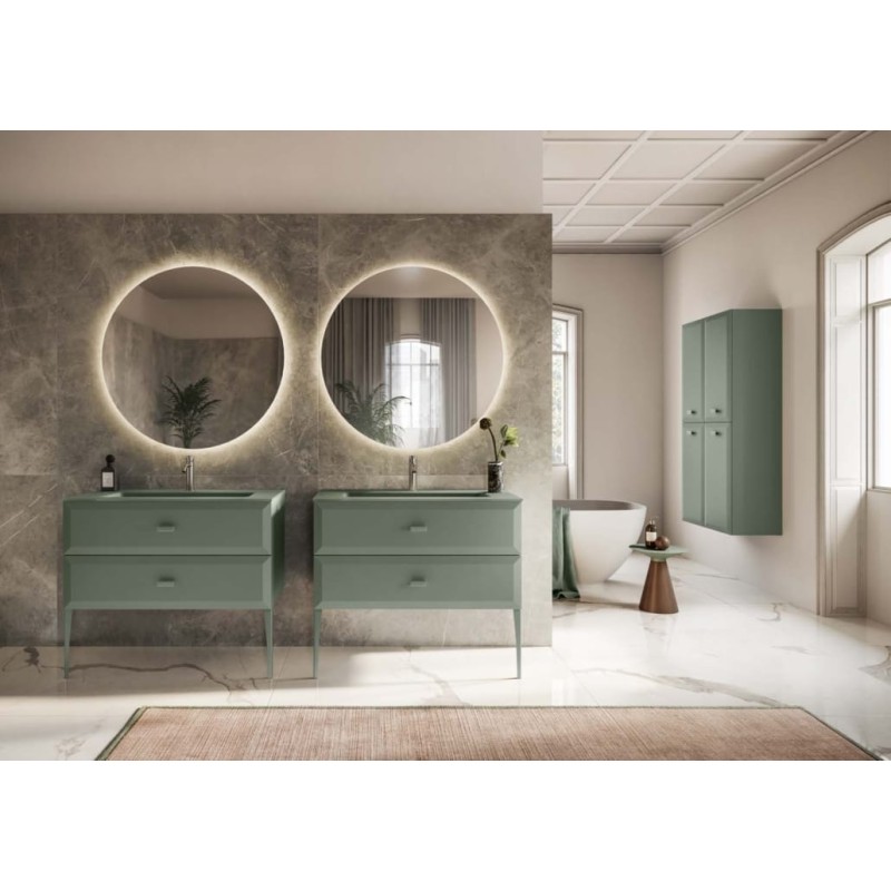 GB GROUP MAKO' 06 Badezimmerschrank 100cm 415 Salbei
