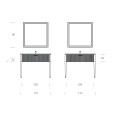 GBGROUP LAME' 03 110cm Bathroom Cabinet - 414 Asparago
