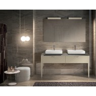 GB Group Lame' 06 170cm Washstand – Matt 405 Sand, Pietra Grey Top