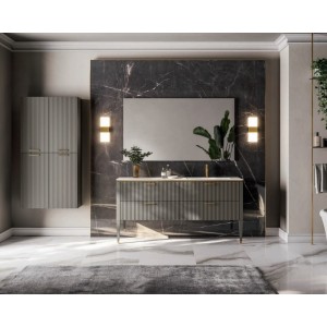 GB Group LAME' 10 Mobile Bagno 170cm 416 Creta Opaco