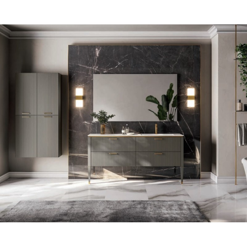 GB Group LAME' 10 Mobile Bagno 170cm 416 Creta Opaco
