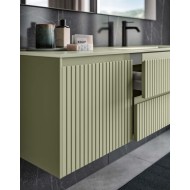GBGROUP TRICOT 11 Bathroom Cabinet 140cm, 414 Asparago