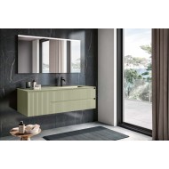 GBGROUP TRICOT 11 Bathroom Cabinet 140cm, 414 Asparago
