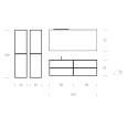 CLASS 05 Bath Cabinet 160cm – 937 Oak Elegance GBGROUP
