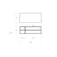 GB GROUP CLASS 07 Bath Cabinet 160cm 400 Anthracite - Modern, customizable