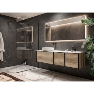 CLASS 08 Meuble de salle de bain 160 cm 948 Vintage Havana GBGROUP