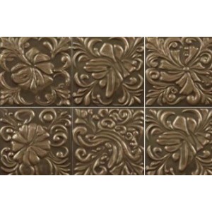 DIESEL LIVING 15X15 ACID MAJOLICA BRONZE METAL 10mm -DIESEL LIVING by IRIS 511067