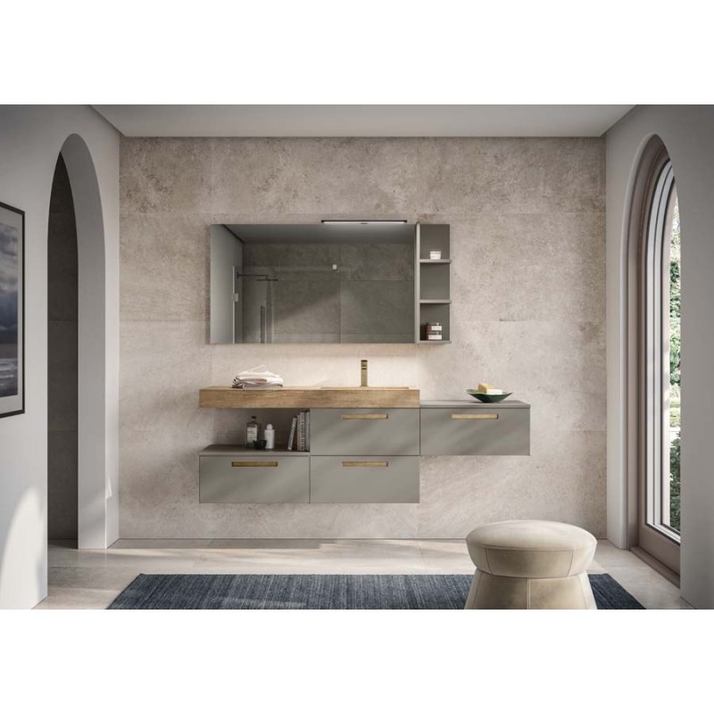 SILK 04 Badezimmerschrank 180cm 416 Creta GBGROUP