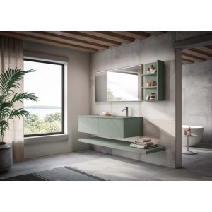 MOON 02 Meuble de salle de bain 140 cm 415 Sauge GBGROUP