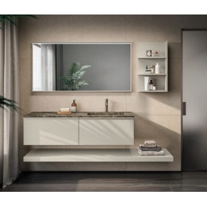 MOON 03 Badschrank 140cm – GB GROUP, Modern, laccato