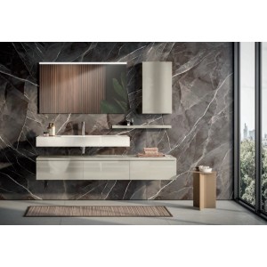 Moon 05 Badschrank 180cm, GB GROUP – wandhängend, modern Laccato
