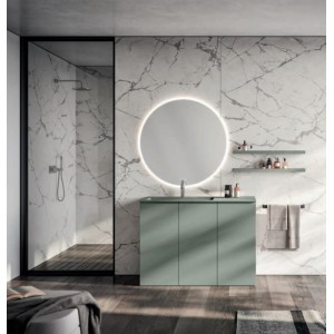 MOON 07 Badschrank 120 cm grau Salbei GB GROUP