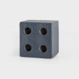 Bloc outdoor glossy blue 13x13x10cm