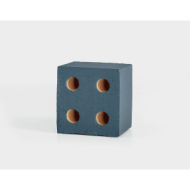 Bloc outdoor matt blue 13x13x10cm
