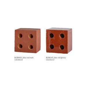 Bloc Outdoor Matt Red 13x13x10cm