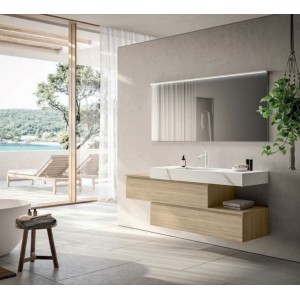 MOON 32 Badezimmerschrank 160cm – Eiche Elegance GBGROUP