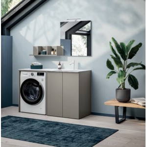 GB GROUP MOON 34 Modern Laccato Bath Cabinet 140cm