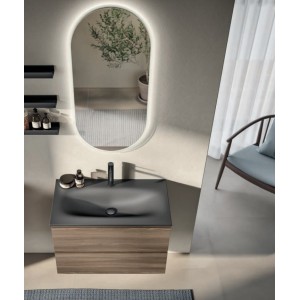 MOON 41 Badezimmerschrank 80cm – Walnussbraun, GBGROUP