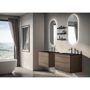 MOON 42 Badschrank 80cm Walnuss GBGROUP