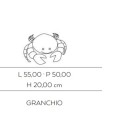 ANIMALI D'ARREDO GRANCHIO BIANCO CERASARDA GRA40