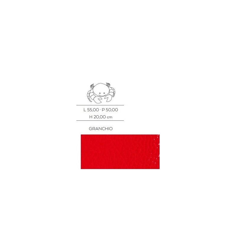 CERASARDA Animali d'arredo Granchio Rosso Gra52