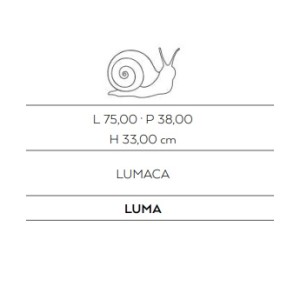 ANIMALI D'ARREDO LUMACA BIANCO - CERASARDA LUMA40