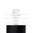 ANIMALI D'ARREDO LUMACA NERO - CERASARDA LUMA80