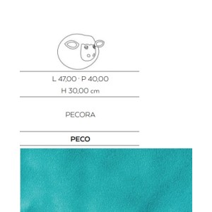 PECORA VERDE ACQUA - CERASARDA Animali d'arredo, 20kg