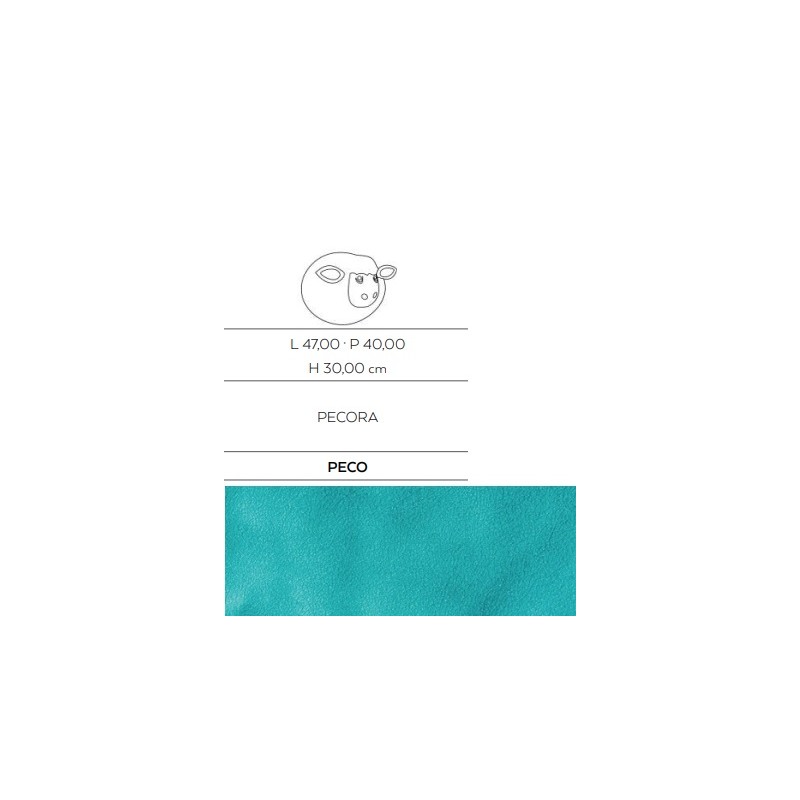 PECORA VERDE ACQUA - CERASARDA Animali d'arredo, 20kg
