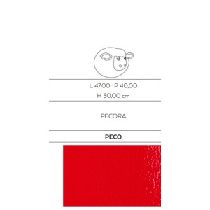 CERASARDA Pecora rossa Peco52 – Animali d'arredo, Gartenoutdoor