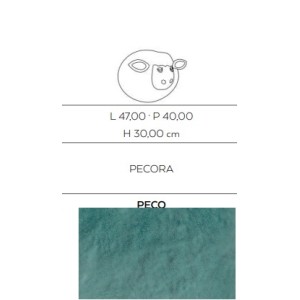 CERASARDA Peco57 Pecora Azzurro – Animali d'Arredo