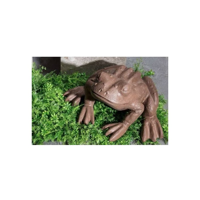 Rana corten ceramico animali d'arredo, CRS RANACC