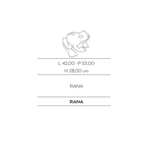 Ceramic Sardinian Rana statue Rana57 by Cerasarda