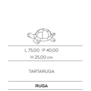 ANIMALI D'ARREDO TARTARUGA PAVONE - CERASARDA RUGA21