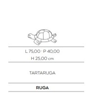 ANIMALI D'ARREDO TARTARUGA PAVONE - CERASARDA RUGA21