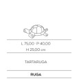 ANIMALI D'ARREDO TARTARUGA PAVONE - CERASARDA RUGA21