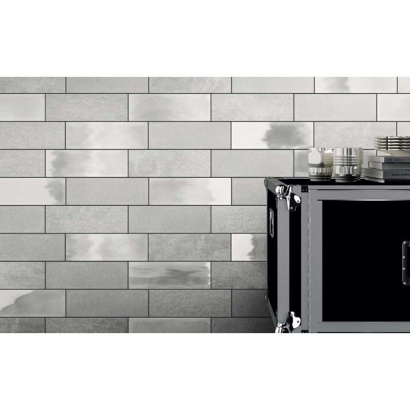 ARMY CANVAS WHITE 10X30 cm CAMP Diesel Living 754907 Iris Ceramica