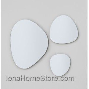 ARTCERAM Satz von drei Spiegeln STONE ONE SHOT ACS004 ARTCERAM - 1